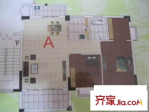 翡翠蓝湾 2室 户型图