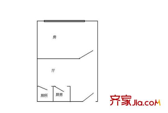 金建苑户型图1室1厅户型图 1室1卫1厨