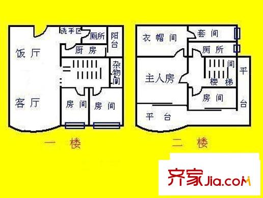 金穗雅园户型图4室2厅户型图 4室2厅2卫1厨