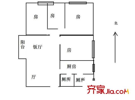 五山花园 0室 户型图