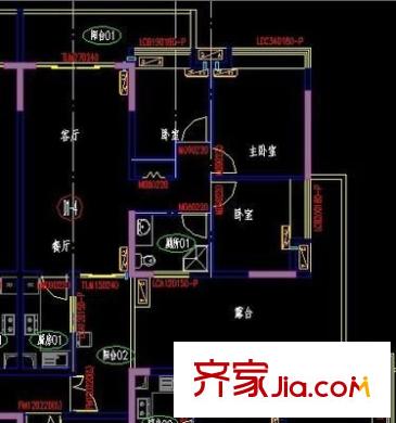 逸涛雅苑户型图3室1厅户型图 3室1厅1卫1厨