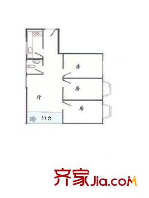 贤人阁 3室 户型图