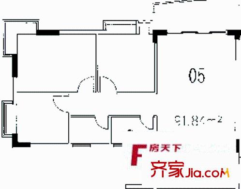 新燕花园三房户型图