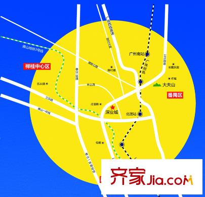 深业城交通图