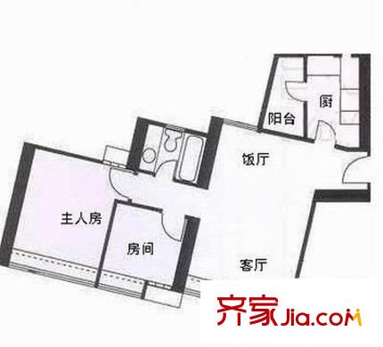 金羊花园户型图2室2厅 户型图 2室2厅1卫1厨
