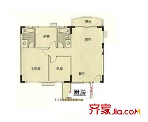锦城花园 5室 户型图