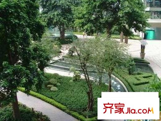 金碧华府配套图小区花园