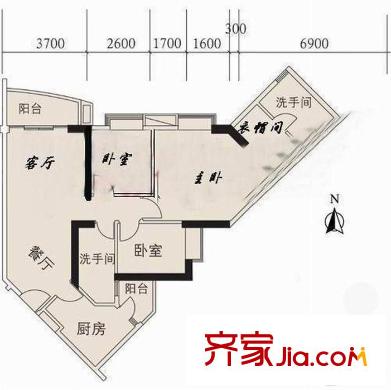 芭堤水岸 0室 户型图
