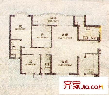 祈福新村天湖居 0室 户型图