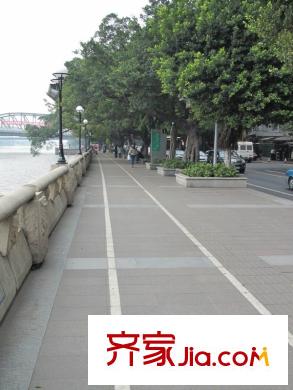 御江苑离项目3分钟路程的沿江绿道