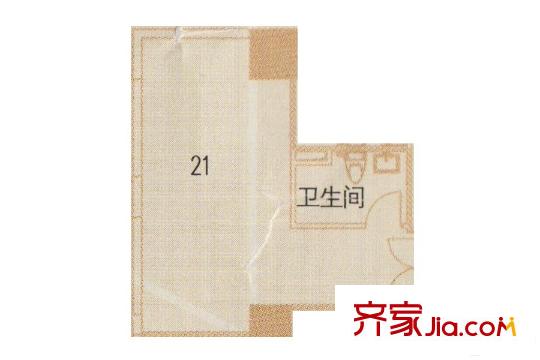 御江苑6层21单元 1室1卫