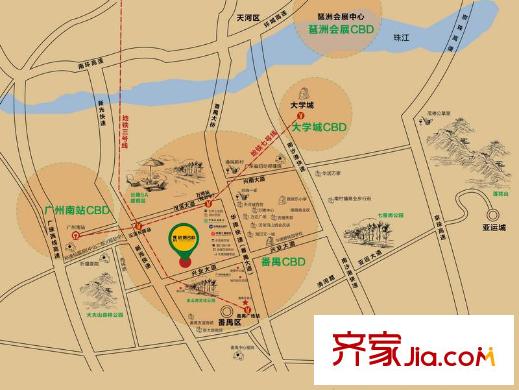 诺德名都交通图