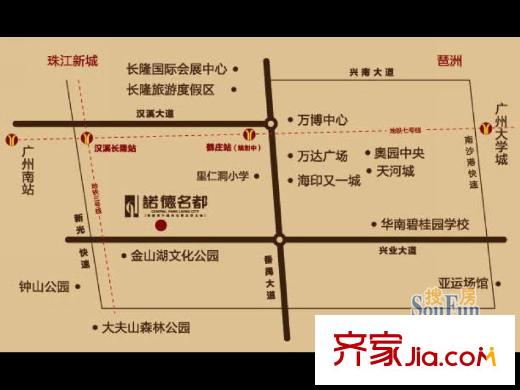 诺德名都交通图