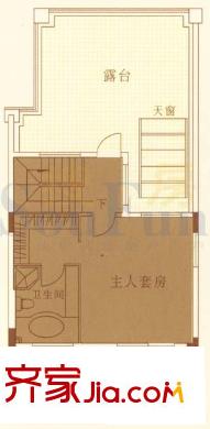 帝景山庄CII型别墅三层 4室2厅4卫1厨