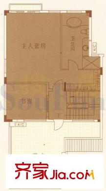 帝景山庄E型别墅三层 6室4厅4卫1厨