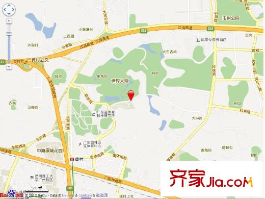 帝景山庄交通图