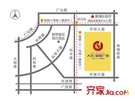 大壮国际广场区位图