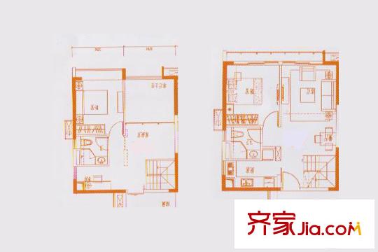 保利大都汇4栋7 11户型 3室2厅2卫1厨