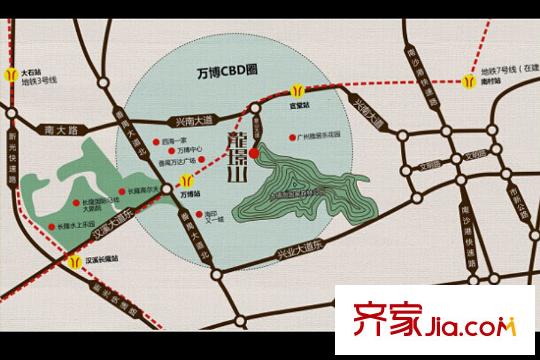 龙平方米山交通图