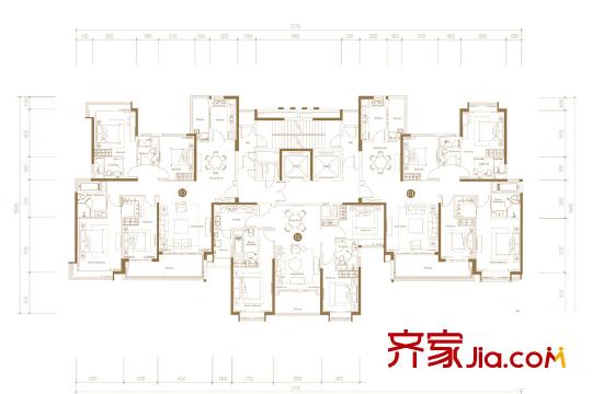 保利天悦17栋平层图