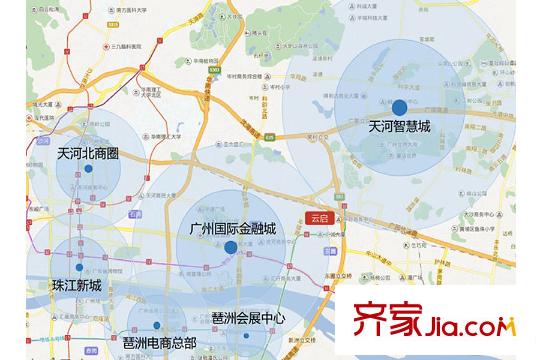 富力万科云启区位图