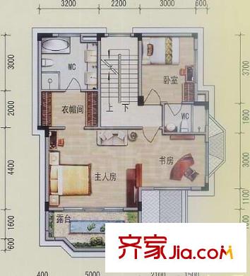 碧桂园假日半岛户型图3室0厅户型图 3室2卫
