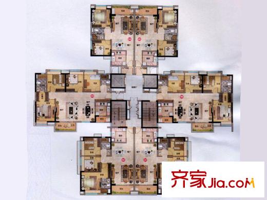 万科东荟城A5栋平层图