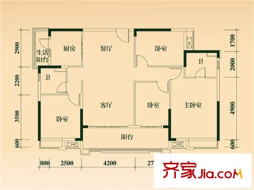 广州清远保利花园户型图-齐家网小区库