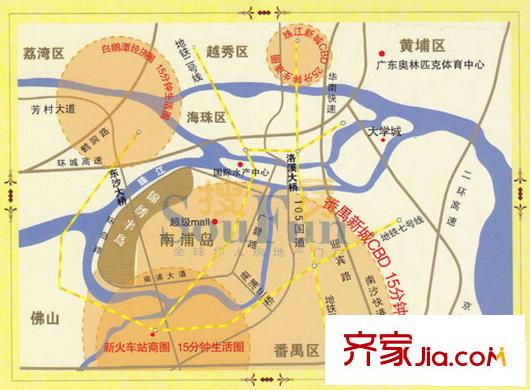 锦绣半岛交通图
