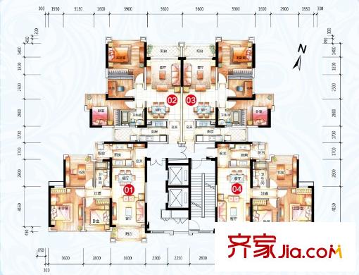 锦绣半岛东区17座标准平层图