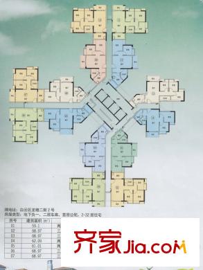 龙归城J-1A栋标准平层图