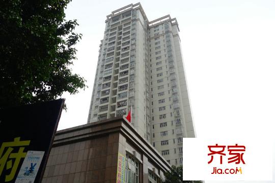 鸿益华府小区花园实景(2015-01-21)