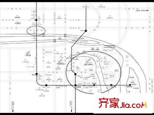 莲花山碧桂园交通图