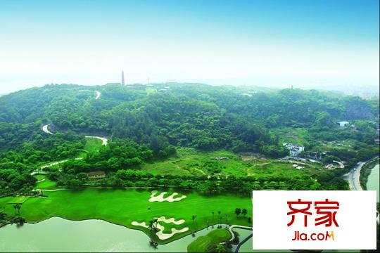 莲花山碧桂园小区园林实景