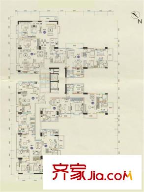 凤乐雅轩A栋6-17层标准层