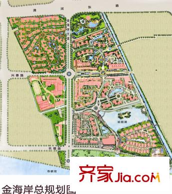 金海岸花园・聚湖总规划图
