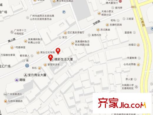 精彩生活大厦地段图