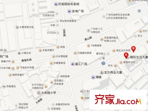 精彩生活大厦区域图