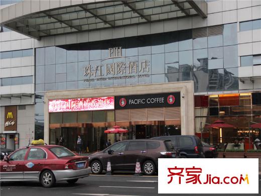 CFD商汇距离项目30米远的珠江国际酒店