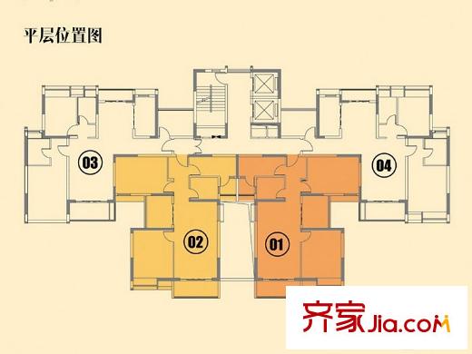 合生华南新城・江山颐景江山颐景I-II栋平层图