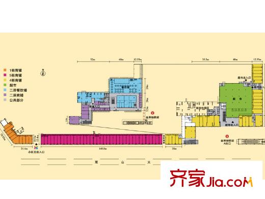 中大城商铺户型图