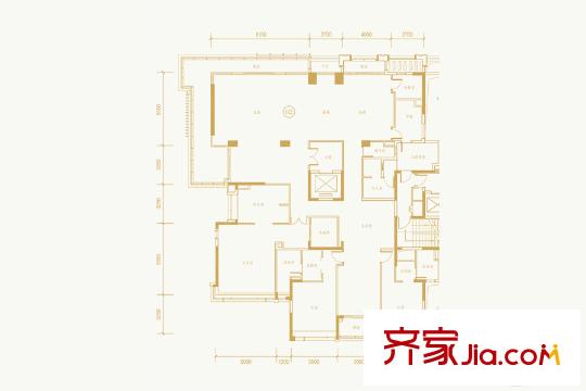 保利云禧T11栋02户型 4室3厅5卫1厨