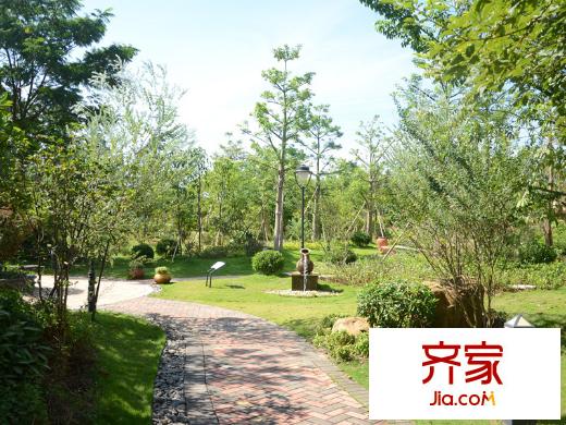 翡翠绿洲小区园林实景2014-09