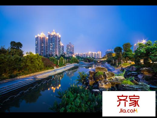 珠江帝景・紫龙府夜色(2013-08-30)