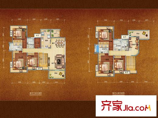 新世界嘉云府云藏单位 6室3厅5卫1厨