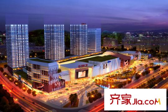 欧亚公馆距离项目800米的万达广场