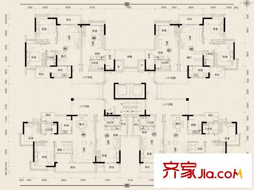 广州科城山庄峻森园户型图,装修效果图,实景图,交通图,配套图片-齐家