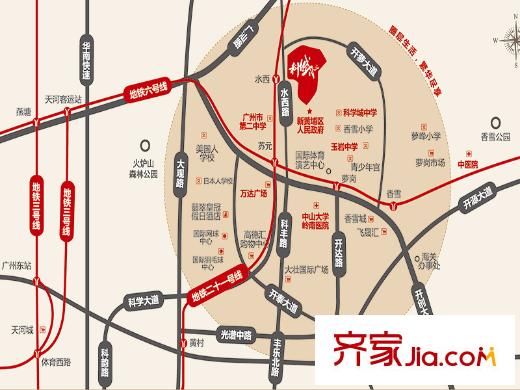 科城山庄峻森园交通图