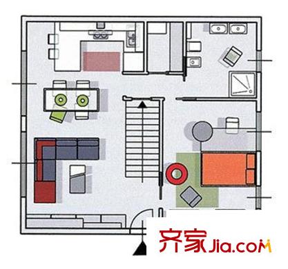 宝雅花园 2室 户型图