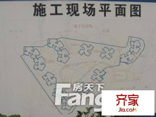 深航幸福花园外景图施工现场平面图